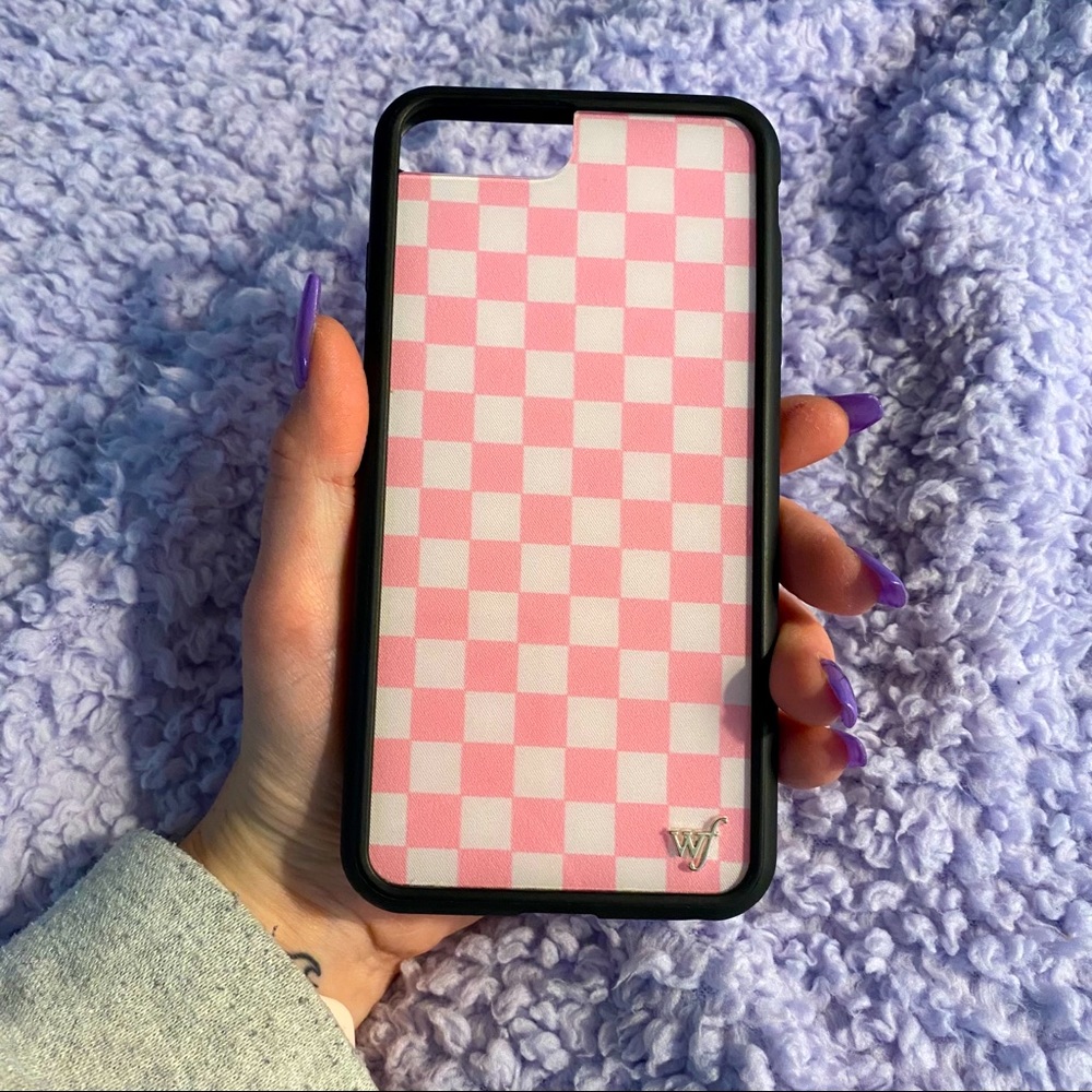 Pink Checkered iPhone case